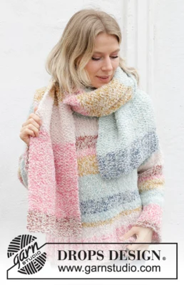 242-29 Dream Weaver Scarf by DROPS Design